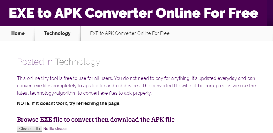 exe to apk converter download for free